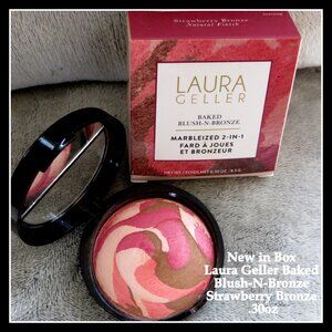 New in Box Laura Geller Baked Blush-N-Bronze Strawberry Bronze .30oz